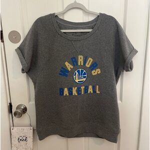 Fanatics NBA Warriors Basketball Short Sleeve Sweatshirt Size XL